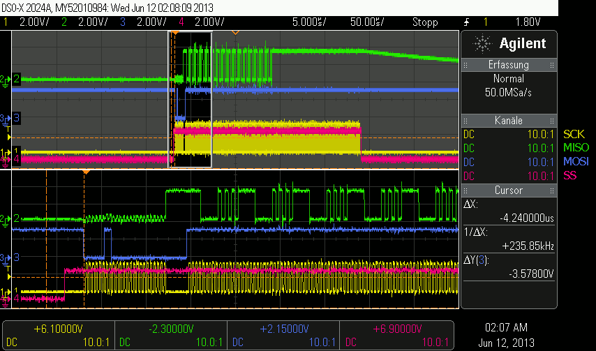 EEPROM SPI Read Operation Trace